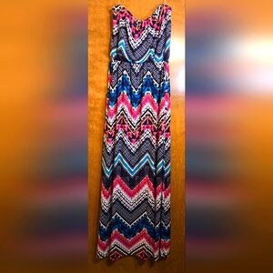 Three Pink Hearts Trixxi Maxi‎ Dress
